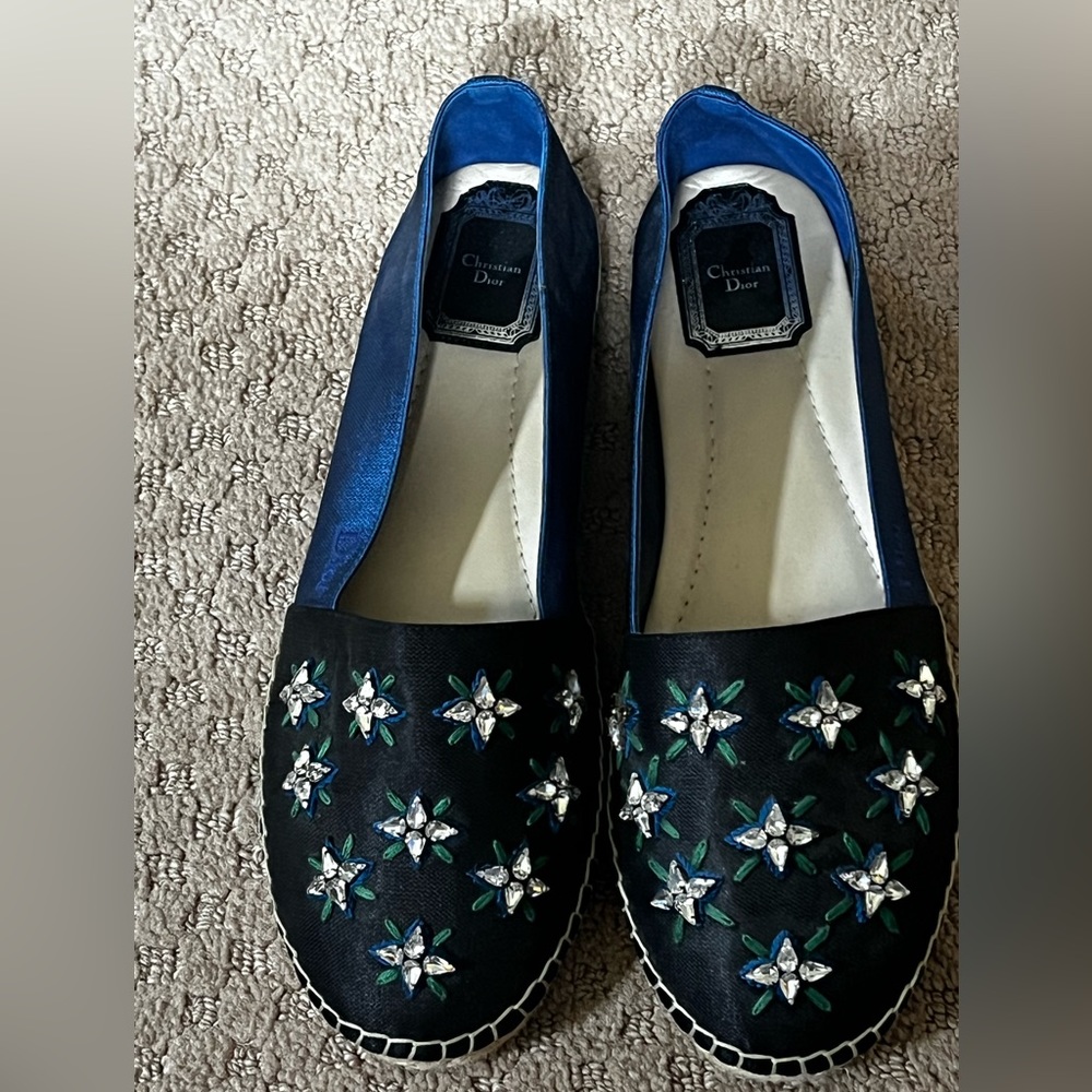 Christian Dior Embellished Espadrilles 38.5 NWD - Picture 3 of 9